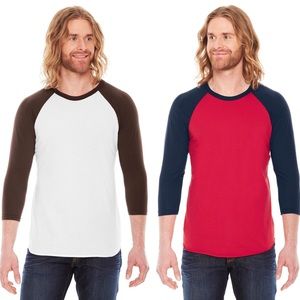 American Apparel 50/50 baseball T-shirt’s.